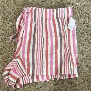 Target Red and Pink Striped Shorts